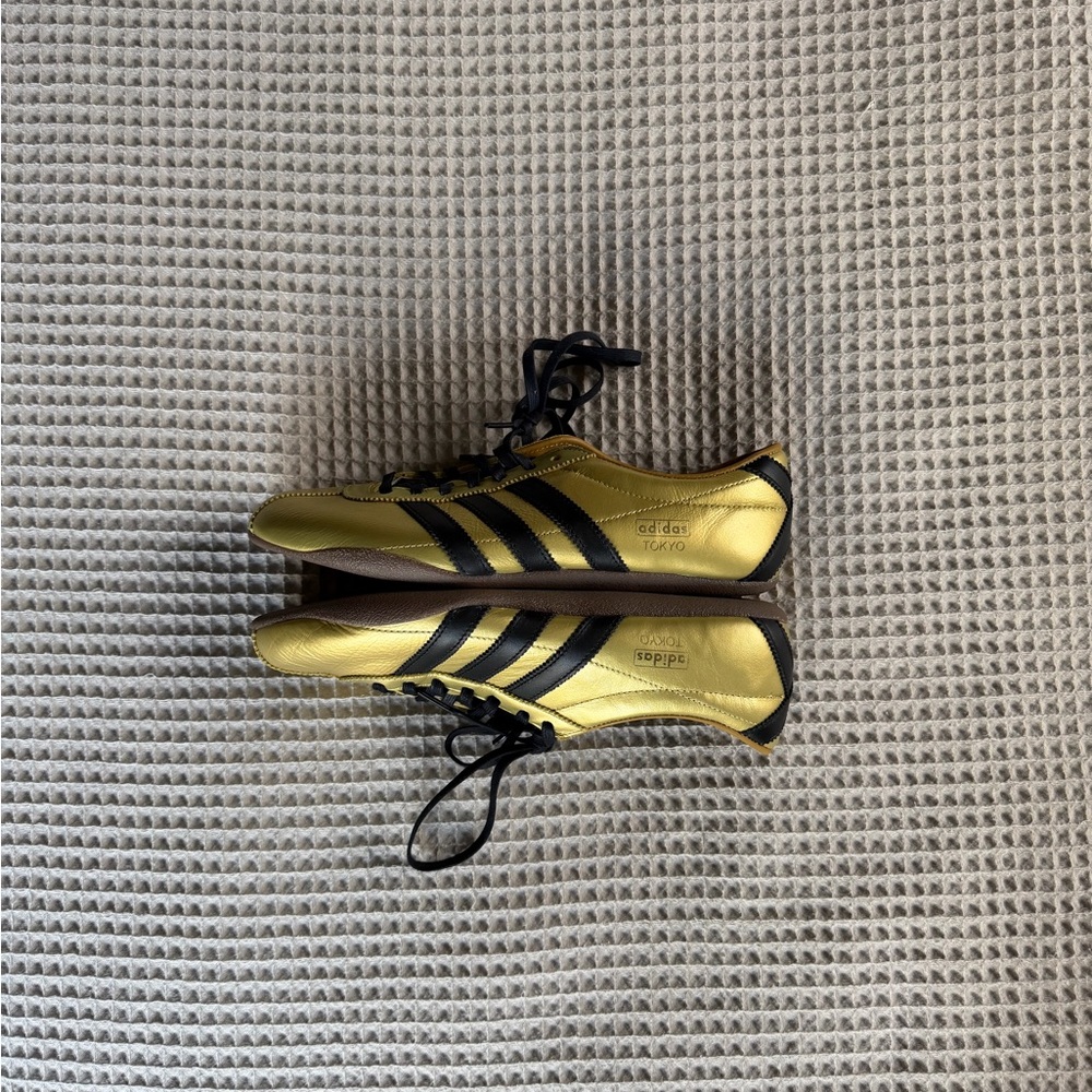 adidas Women’s  Gold and Black Tokyo Sneakers - Picture 3 of 7